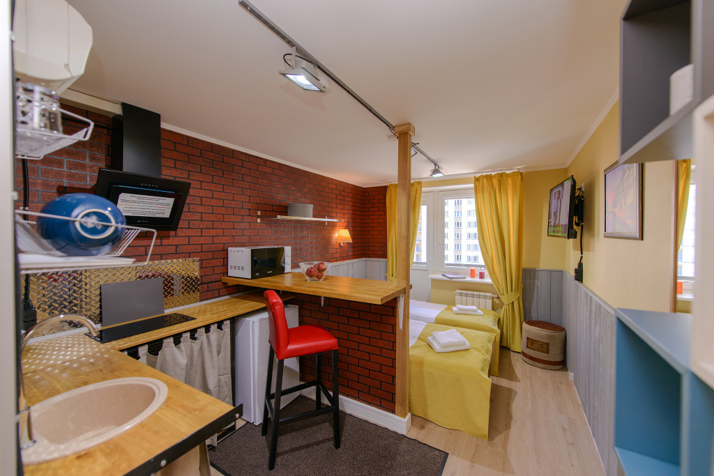 Karelia Art Hotel Room Type - «Studio Extra Simple» Double Apartment twin beds