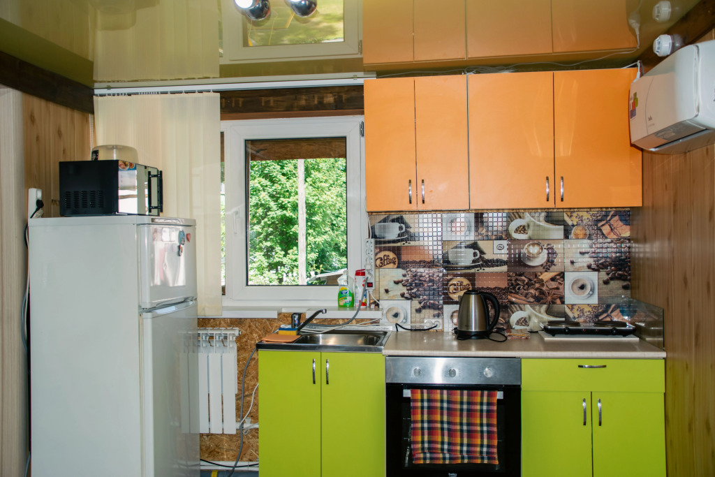 Студия с балконом и с красивым видом из окна в Манжерок