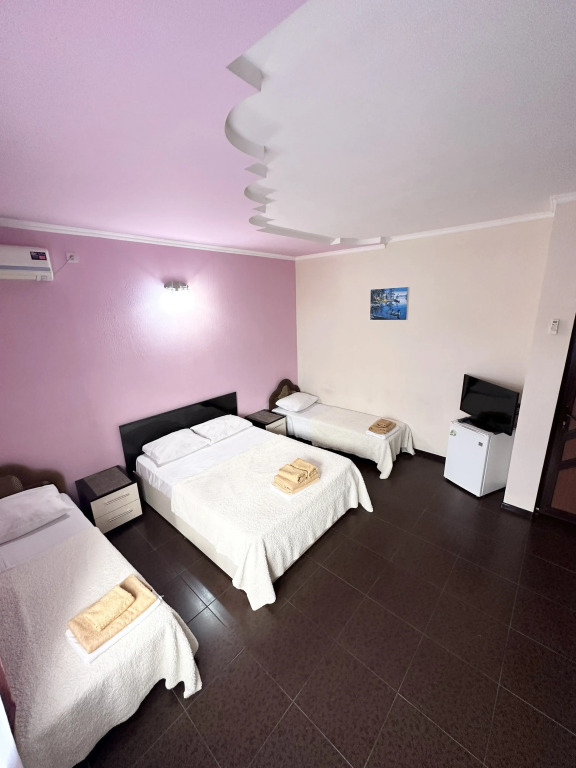 Четырёхместный номер Стандарт с балконом и с видом на город в Guest house city center