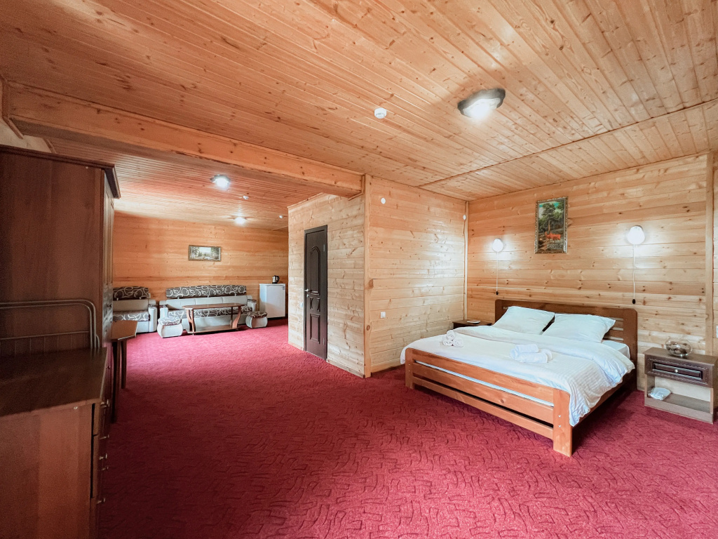 Deluxe Double room with balcony and with mountain view (full double bed)