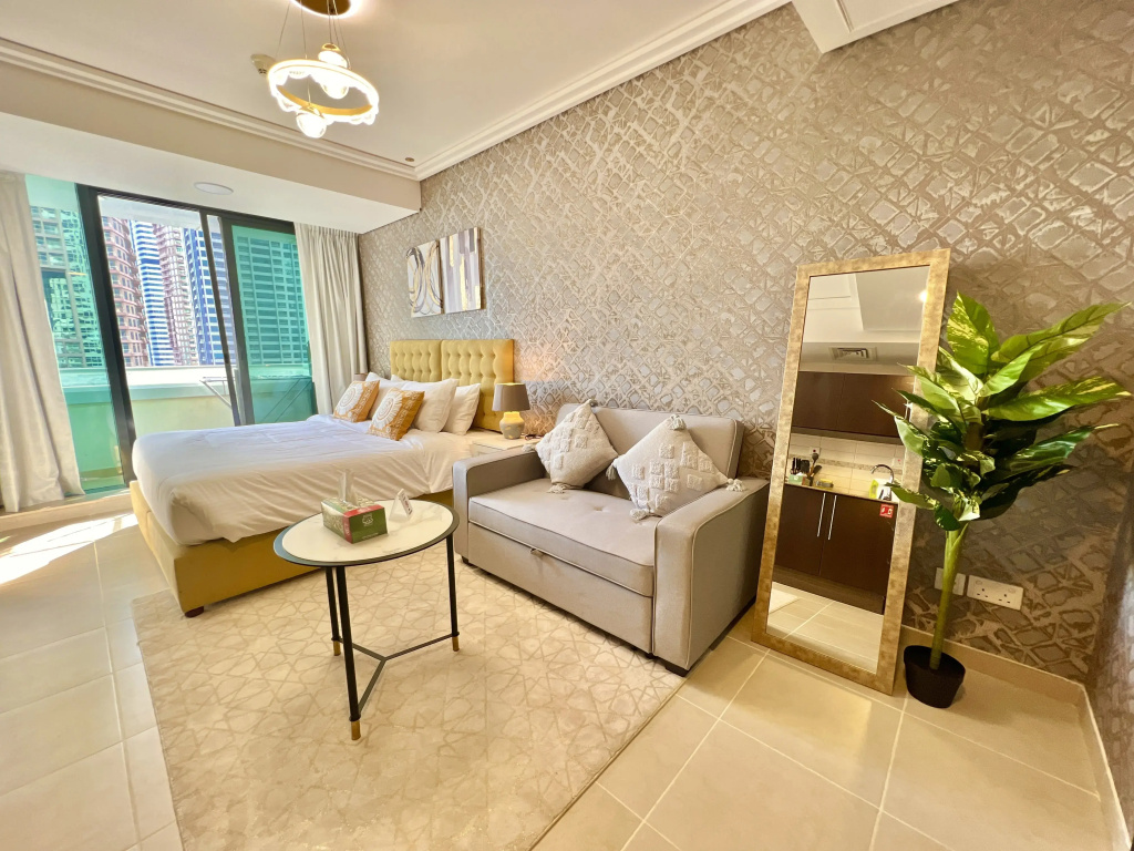 Отель Апартаменты Cosmos Living Cozy Studio With Balcony в Дубае
