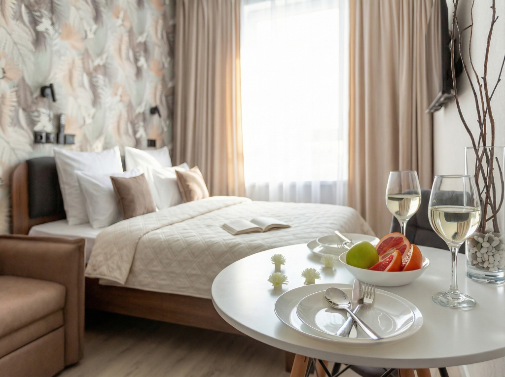 Апартаменты SMART LOFTS | Etude | 5 мин до м Спартак | Рядом стадион и Крокус Экспо — фото