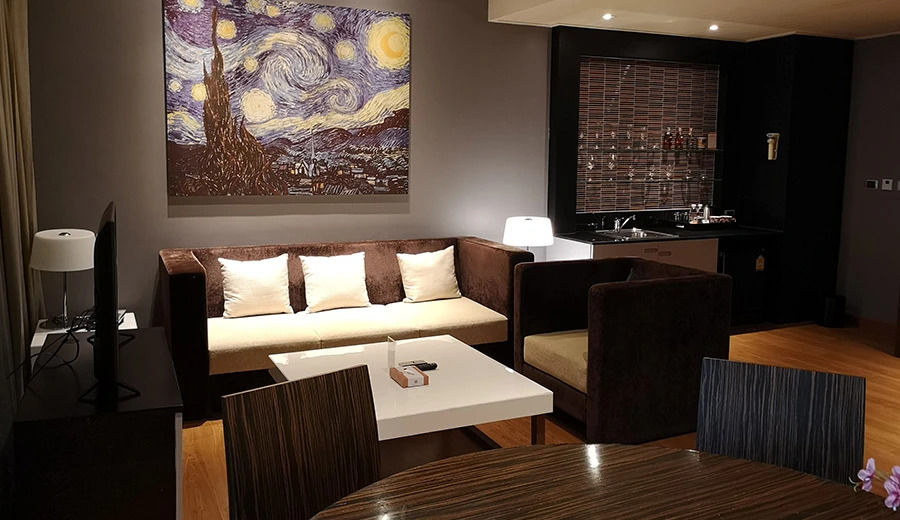 Двухместный люкс seafront двуспальная кровать в Отель The Zign Hotel