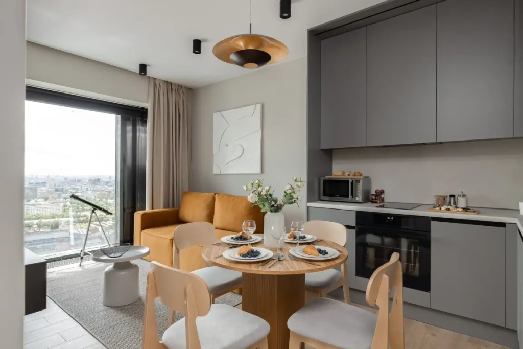 Апартаменты SMART LOFTS | Alta Vista | Вид с 39 этажа на всю Москву | Отдельная спальня | Метро — фото