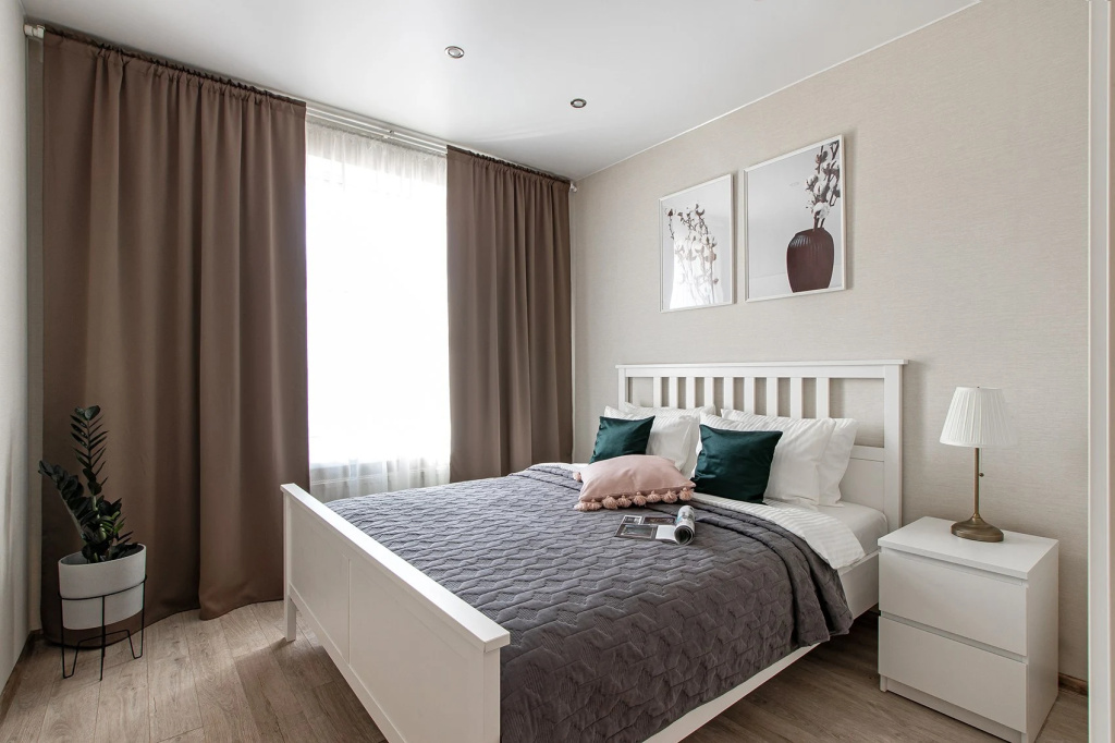 Квартира Piter Apartments евродвушка Солнечные в ЖК Времена Года — фото