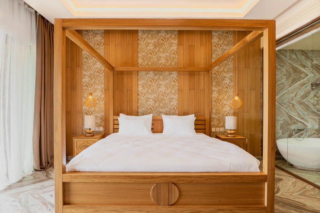 Deluxe Double room with balcony and with garden view
