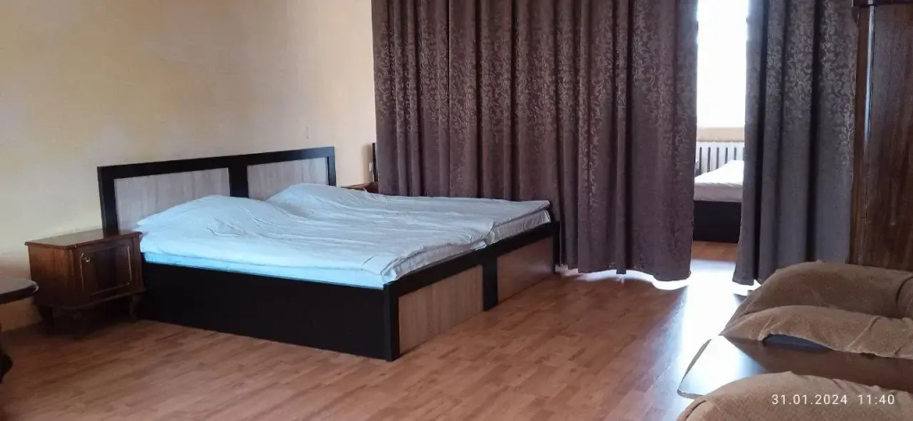 Bed in Dorm with balcony