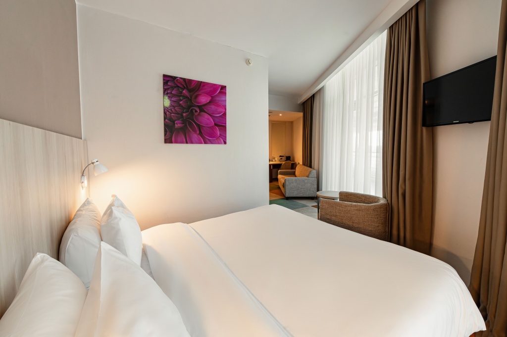 Omega Sirius Hotel Room Type - Double Junior Suite full double bed