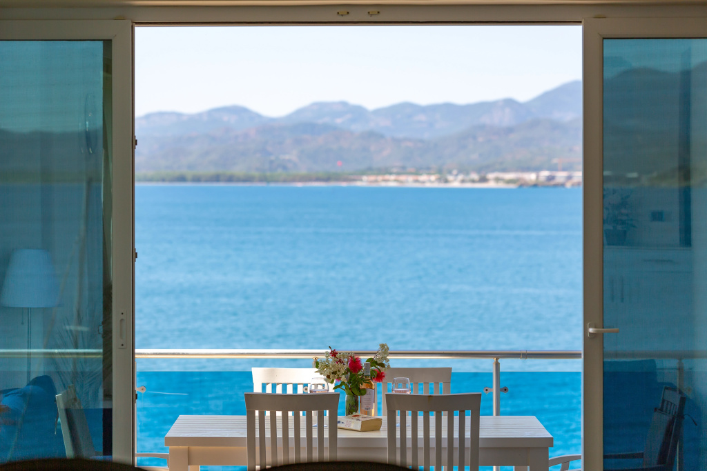 Apartment with balcony and with view