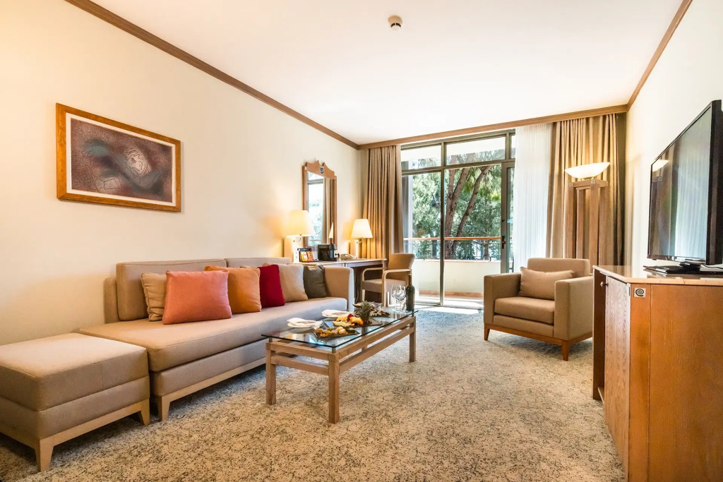 Double Suite with balcony and with garden view (full double bed)