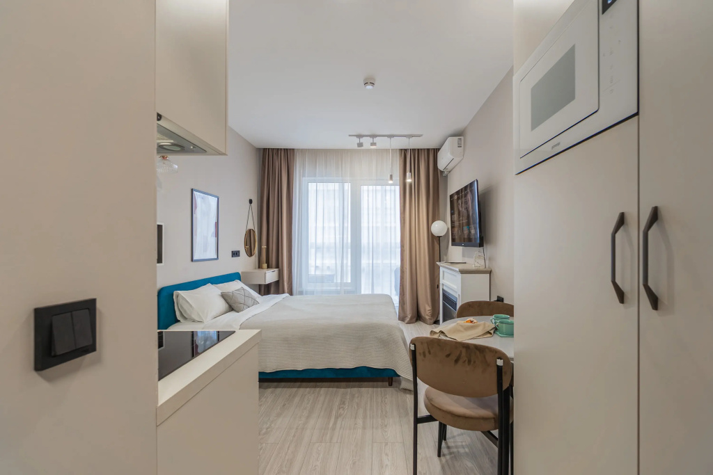Отель Апартаменты Aquamarine Resort в доме с бассейном в Сестрорецке в Сестрорецке