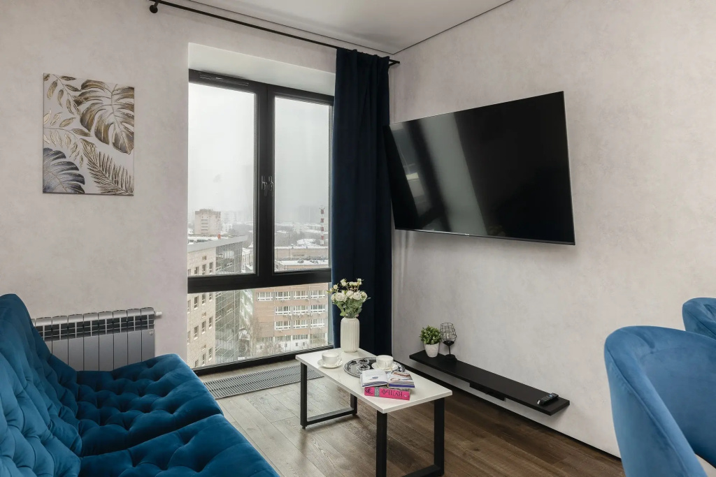 Апартаменты SMART LOFTS | Blueberry | С отдельной спальней | Бизнес-класс у метро — фото