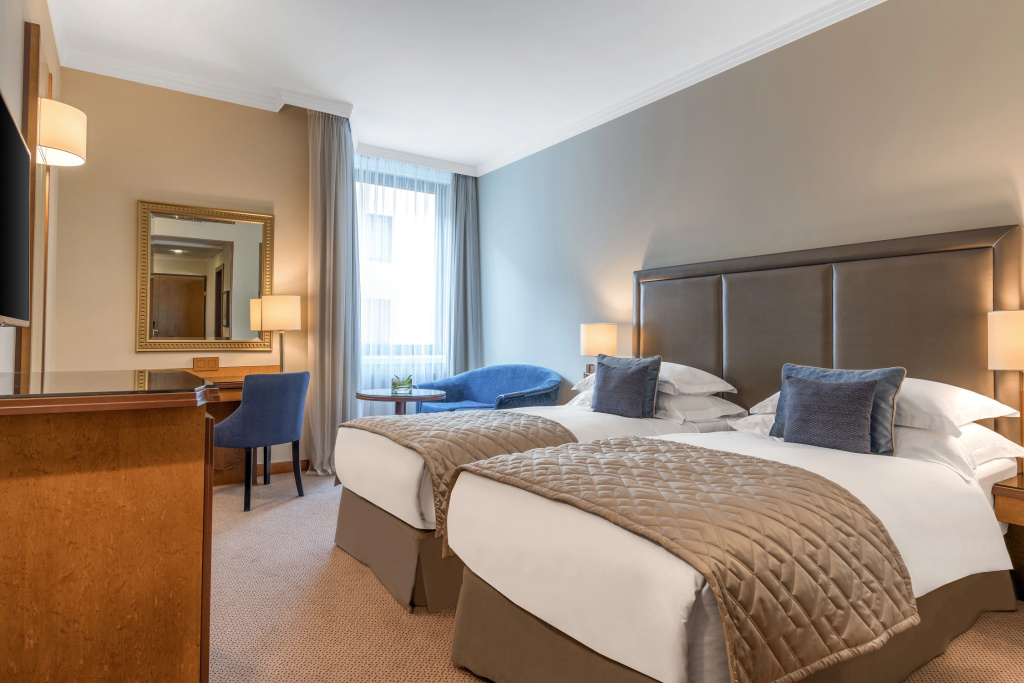 Corinthia Hotel Room Type - Deluxe Double room with courtyard view twin beds