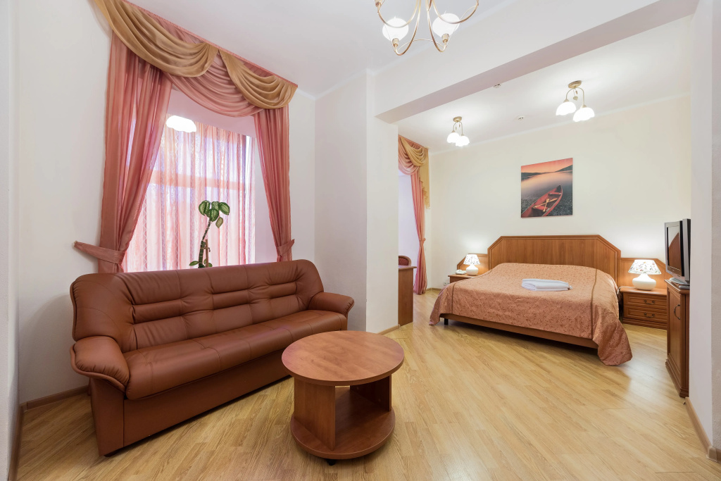 Mon Plaisir Khimki Guest House Room Type - Double Junior Suite with city view full double bed