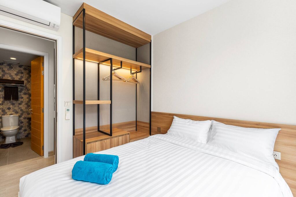 Апартаменты с 2 комнатами с балконом в Апарт-отель Laguna Lakeside BangTao by My Home Phuket