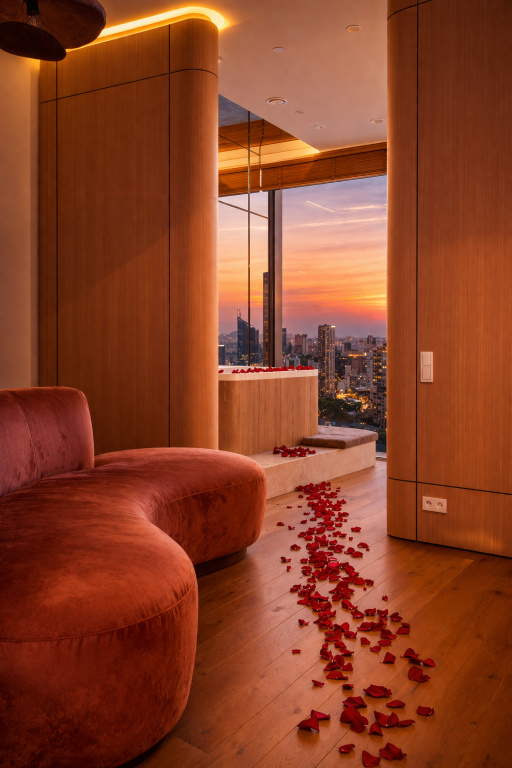 Апартаменты Sky City Moscow Ванна у окна! Закатная сторон! Дизайнерский Премиум Апартамент! — фото