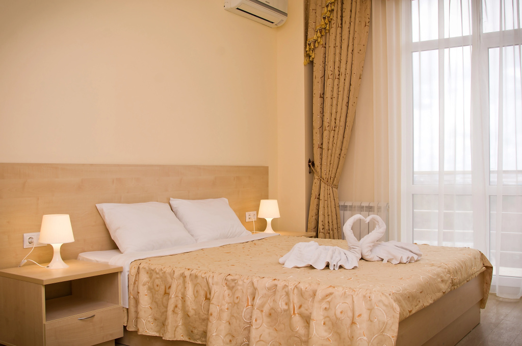 Plaza Hotel Room Type - Standard Double room with balcony and with view full double bed