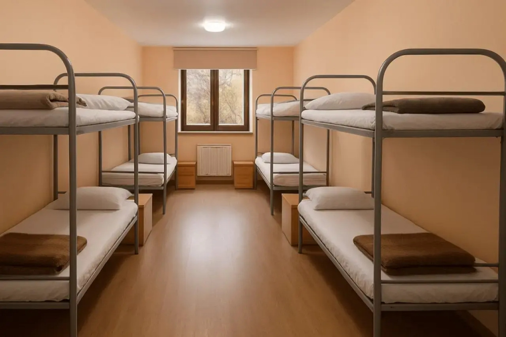 Bed in Dorm (female dorm) with city view