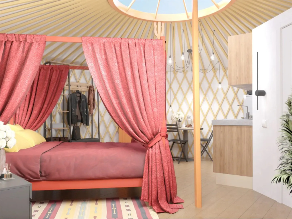 Standard Double Yurt (full double bed)