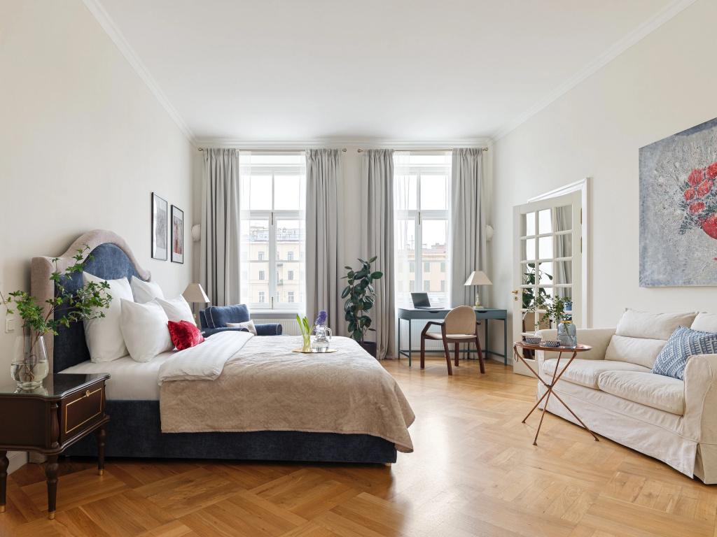 Апартаменты Minin Apartments с видом на Фонтанку 180 кв.м. — фото