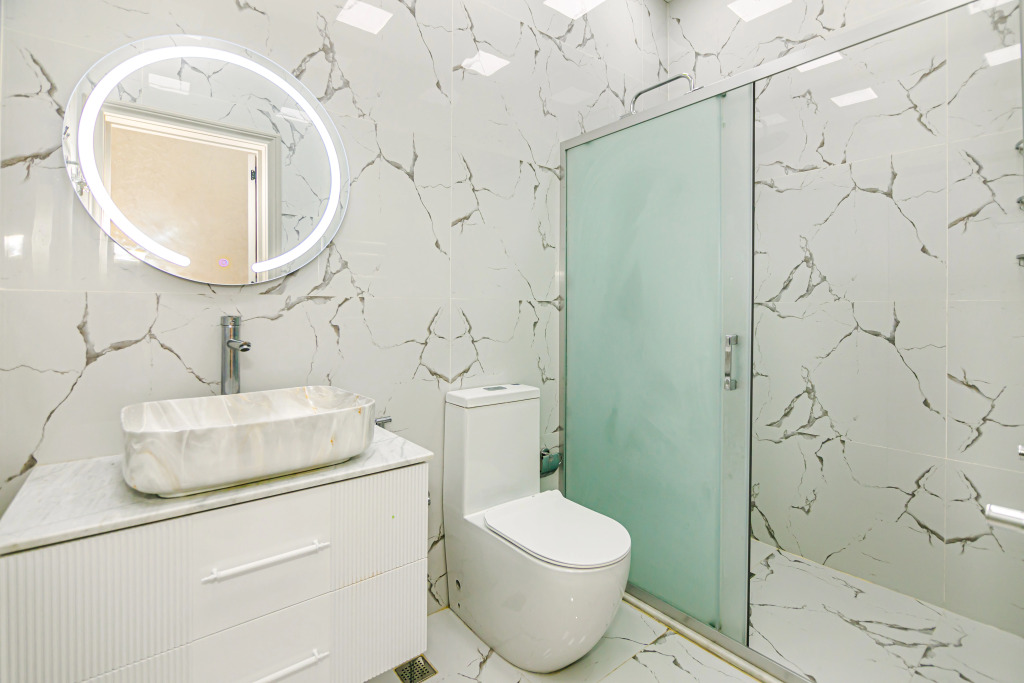 Апартаменты Deluxe с балконом и с красивым видом из окна в Апартаменты Luxury White in Nizami Street