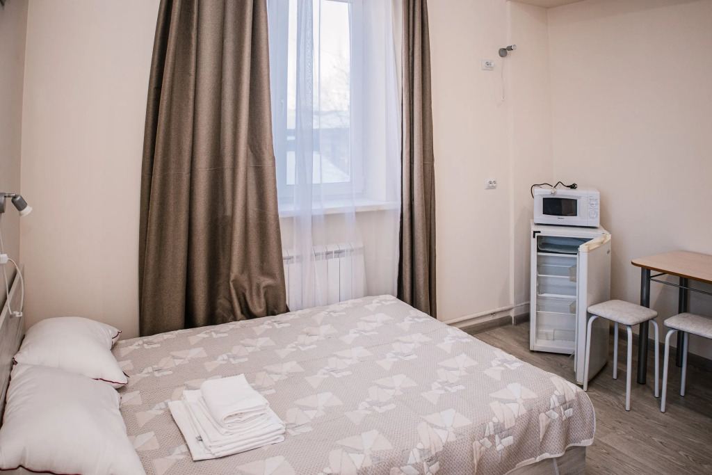 Двухместные апартаменты c 1 комнатой двуспальная кровать в Хостел на Фурье