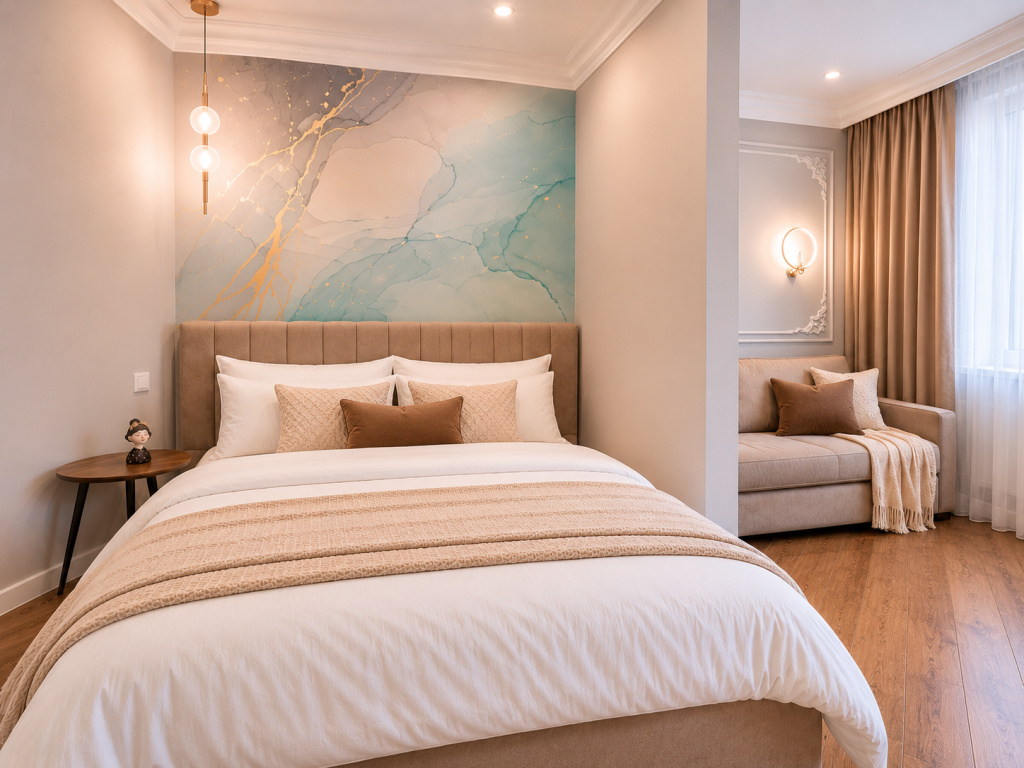 Апартаменты 1к. квартира 45м² с видом на озеро Кабан — фото