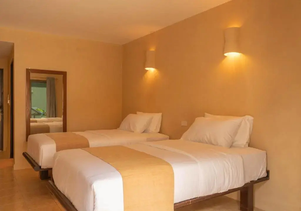 Deluxe Double room with balcony and with garden view (twin beds)