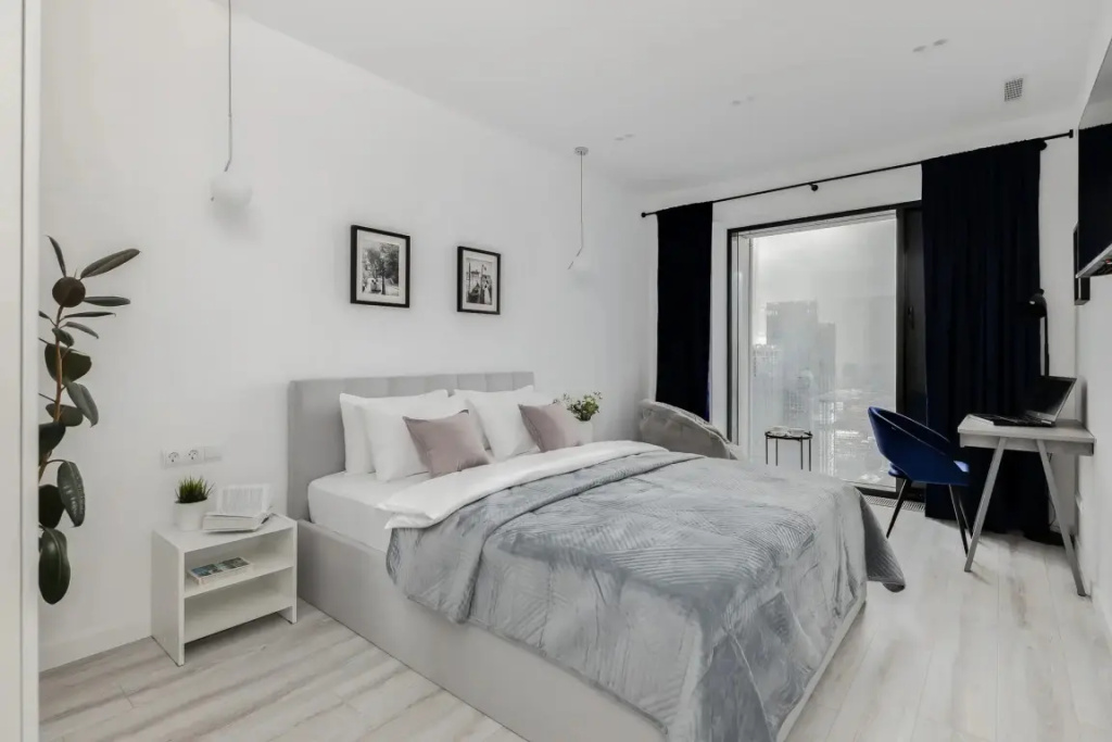 Апартаменты SMART LOFTS | Terrace | Вид с 45 этажа | 2 спальни | В 1 мин. от метро — фото