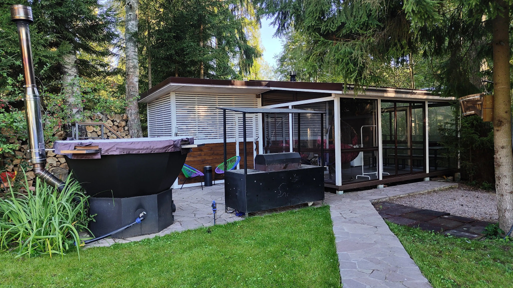 Частный дом Lux 130 кв.м в сосновом лесу на берегу озера в Рощино - фото 27