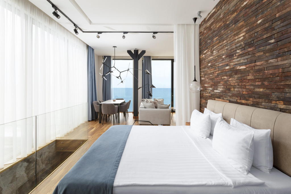 Polet Chaiki Hotel Room Type - Premier Double room with sea view full double bed