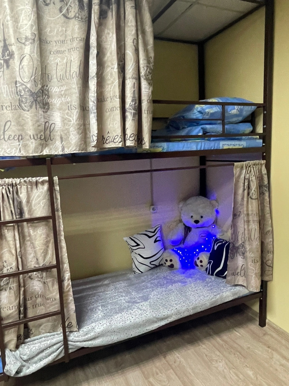 Bed in Dorm (female dorm) with garden view