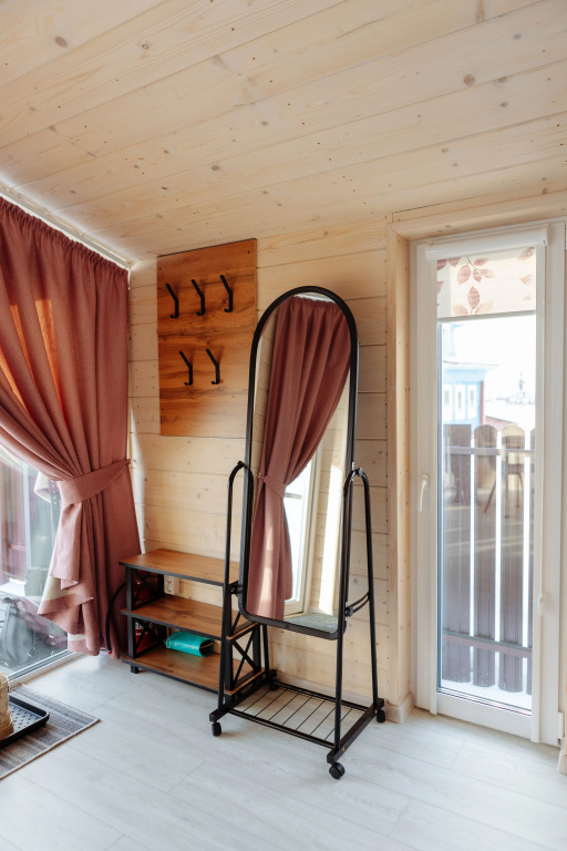 Двухместный коттедж с балконом и с красивым видом из окна 2 отдельные кровати в Северное сияние