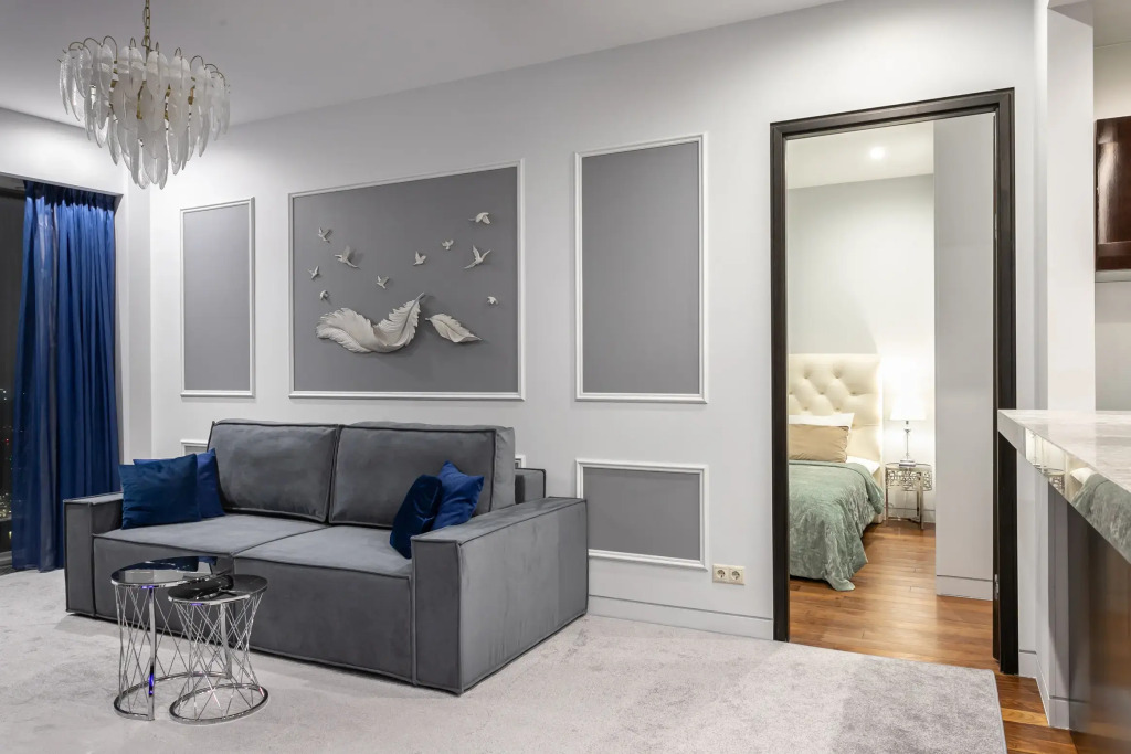 Апартаменты Люкс с камином Башня ОКО Москва-сити (вид на город) - фото 14