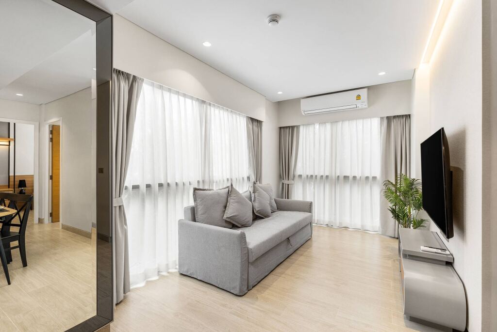 Апартаменты с 2 комнатами с балконом в Апарт-отель Laguna Lakeside BangTao by My Home Phuket
