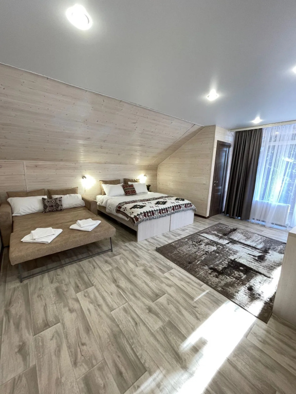 Standard Quadruple room with balcony and with view