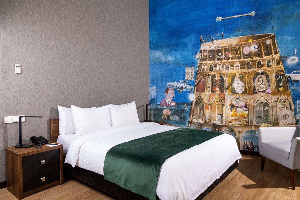 Theory Hotel Room Type - Deluxe Double room with view (full double bed)