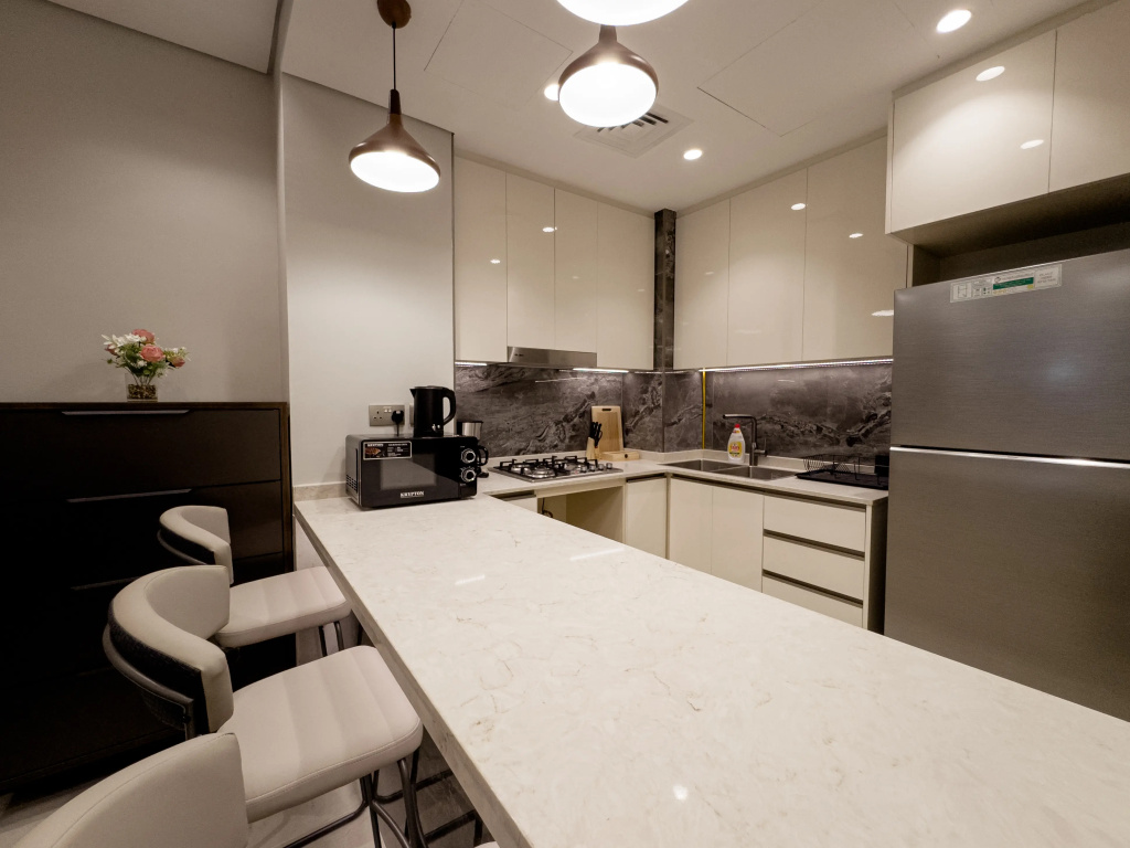 Отель Апартаменты Vserve 1 BR Luxury Escape in Business Bay в Дубае