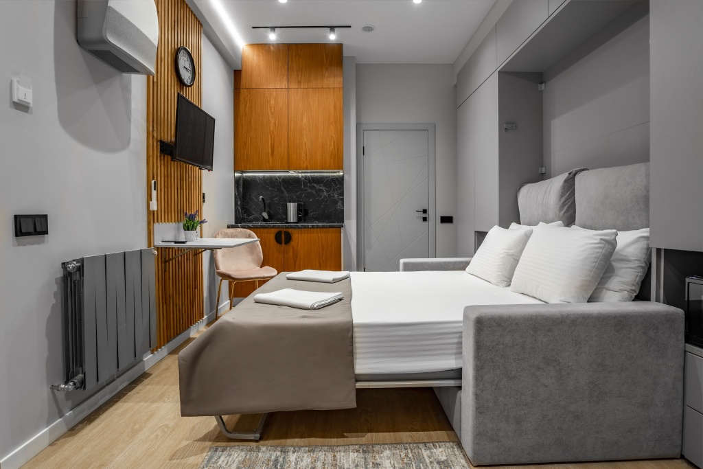 "Pushkin Neolit" Apart-Hotel Room Type - Profitable No Window Double Apartment full double bed