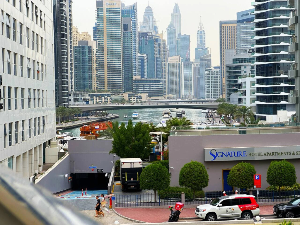 Marina Canal Studio Balcony Near JBR Beach Flat