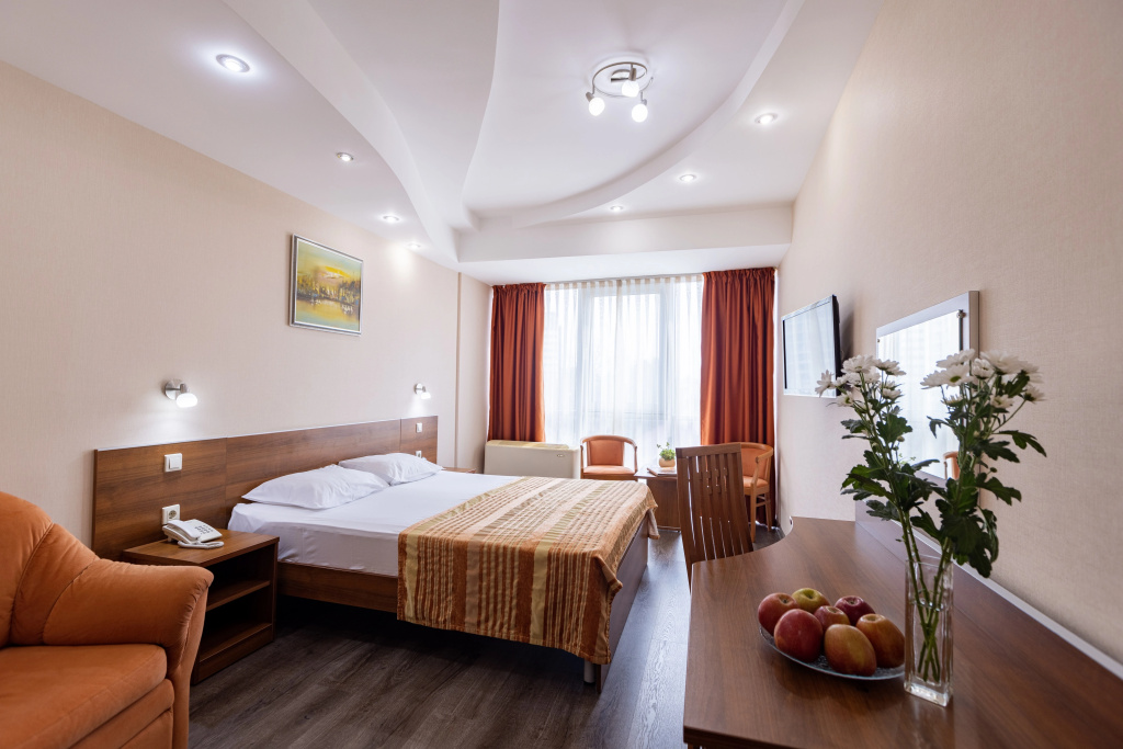 Standard (panoramic window) Double room with view (full double bed)