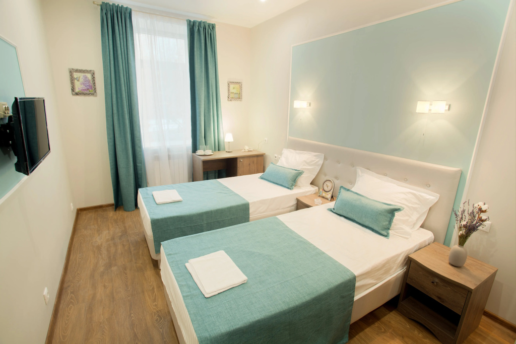 Farfalle Hotel Room Type - Standard Double room with city view twin beds