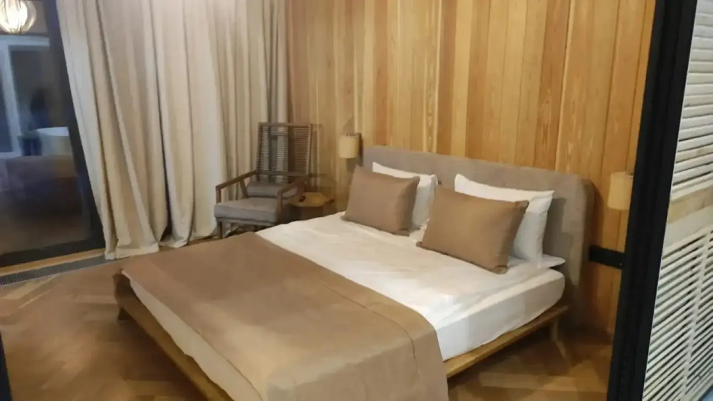 Коттедж Экоранчо Лодж-студия с панорамной ванной и сауной - фото 8