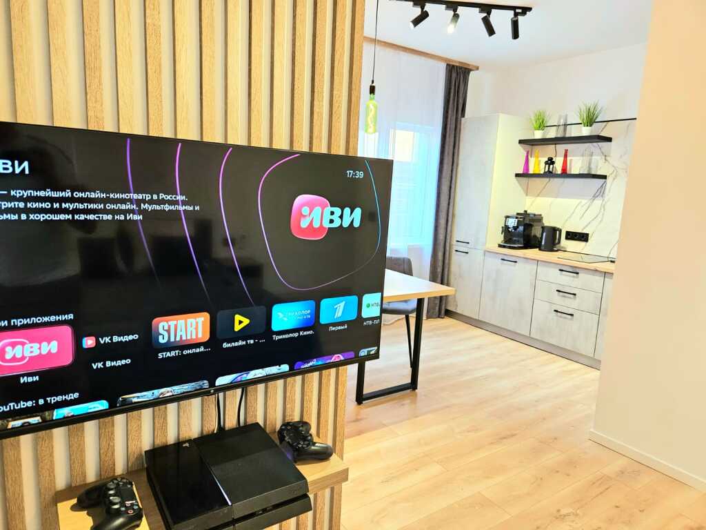 Двухместная студия Comfort с красивым видом из окна двуспальная кровать в Барсук