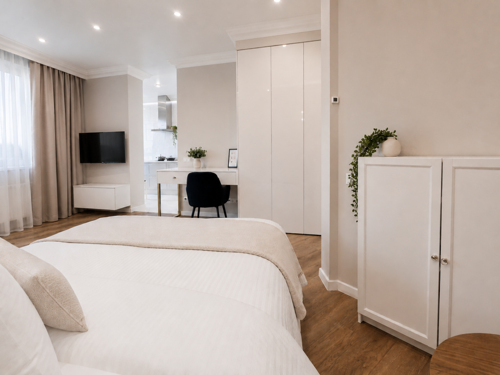Апартаменты 1к. квартира 45м² с видом на озеро Кабан — фото
