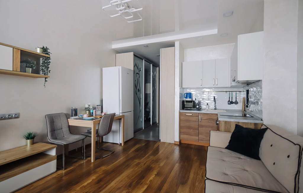Апартаменты Lalapart Aspen Wood четрырехместная студия у метро Дмитровская — фото