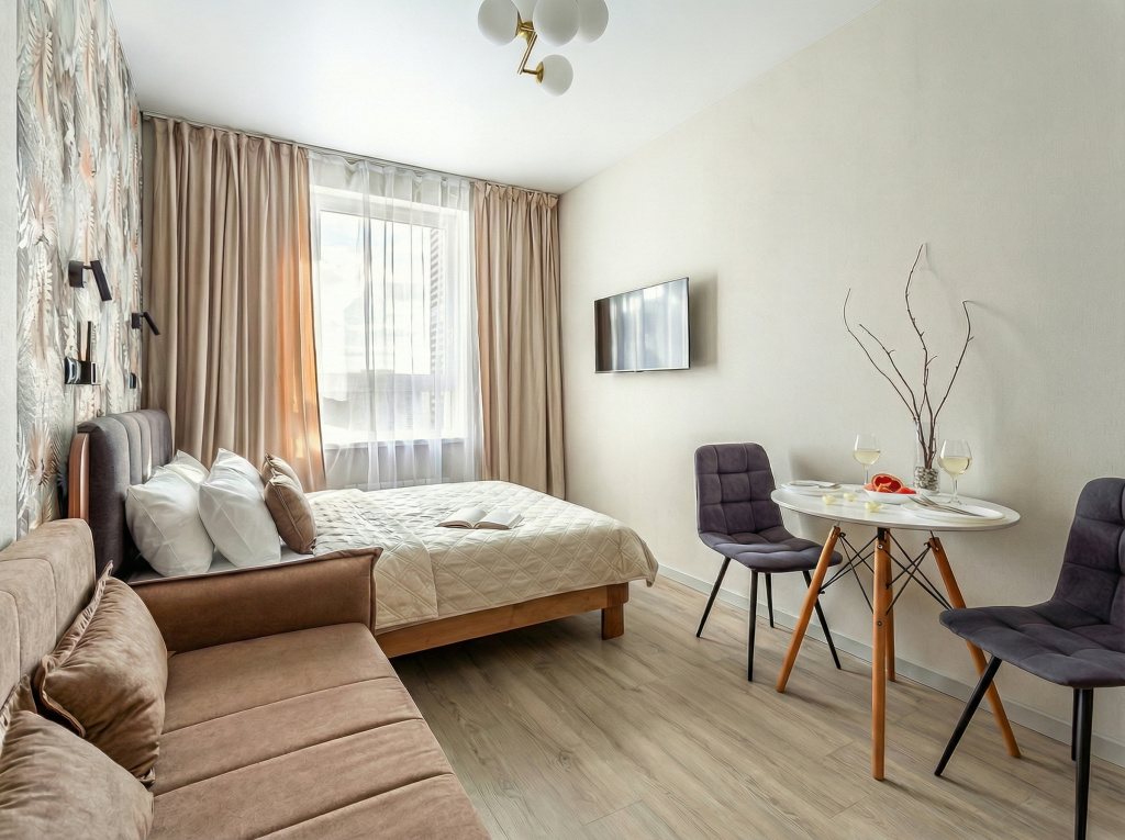 Апартаменты SMART LOFTS | Etude | 5 мин до м Спартак | Рядом стадион и Крокус Экспо — фото