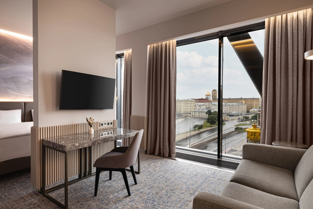 Hotel Cosmos Selection Moscow Arbat Room Type - Double Suite with Arbat view full double bed