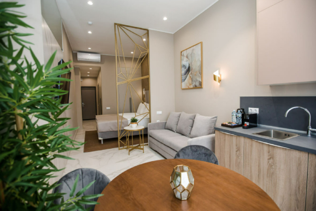 Mirror Residence Hotel Room Type - Double Junior Suite Studio with city view full double bed Mirror Residence Hotel Room Type - Double Junior Suite Studio with city view full double bed