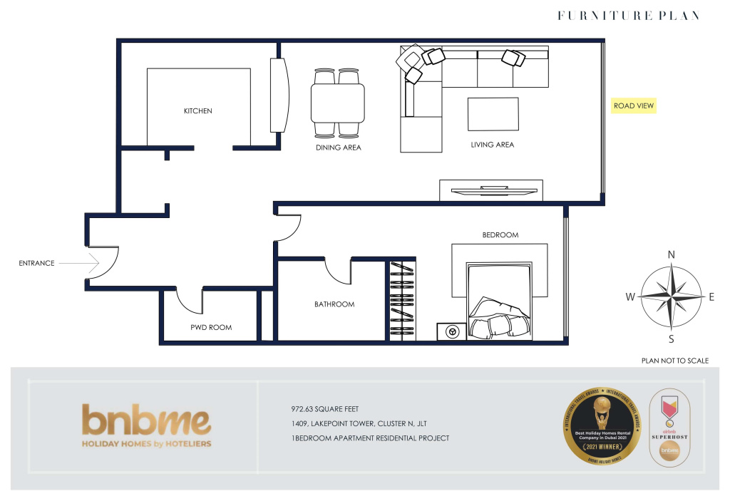 bnbmehomes | Luxury Living in JLT | Nr/ JBR beach-1409 Apartments - Général